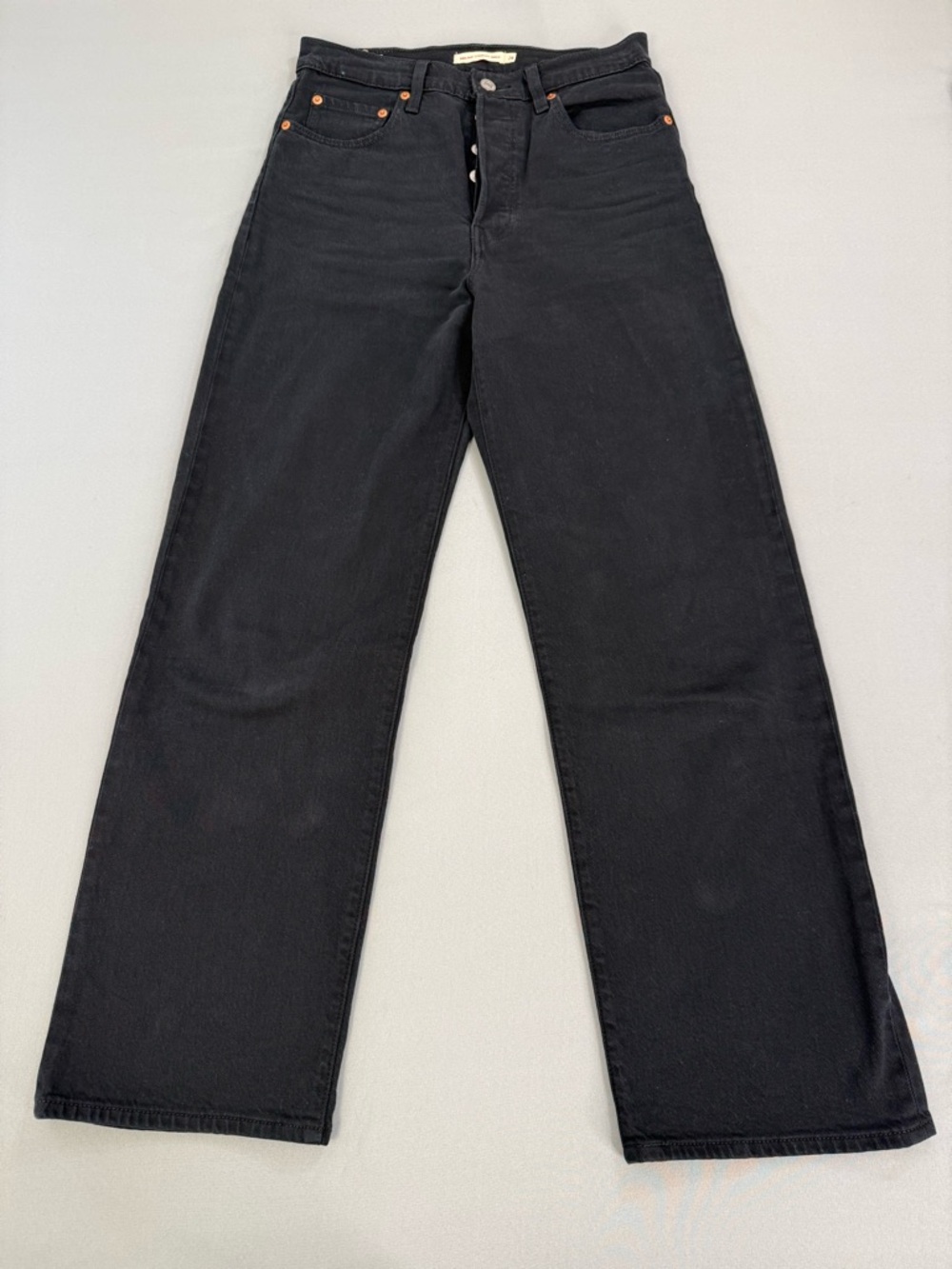 Levi’s Jeans Levi Strauss Jeans Ribcage Straight Ankle Size 28 Black Graphite